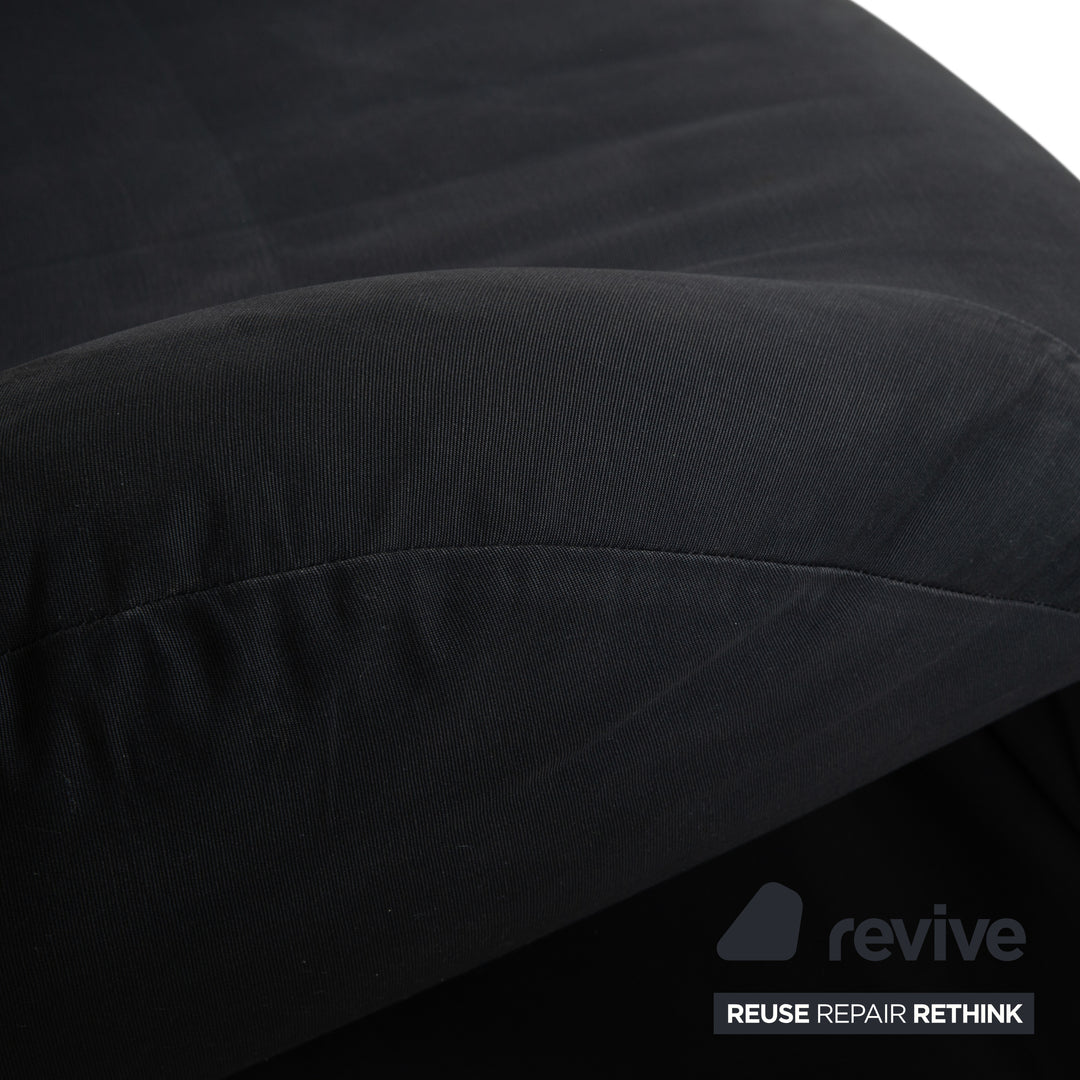 Cassina Wink Fauteuil Tissu Noir Fonction manuelle