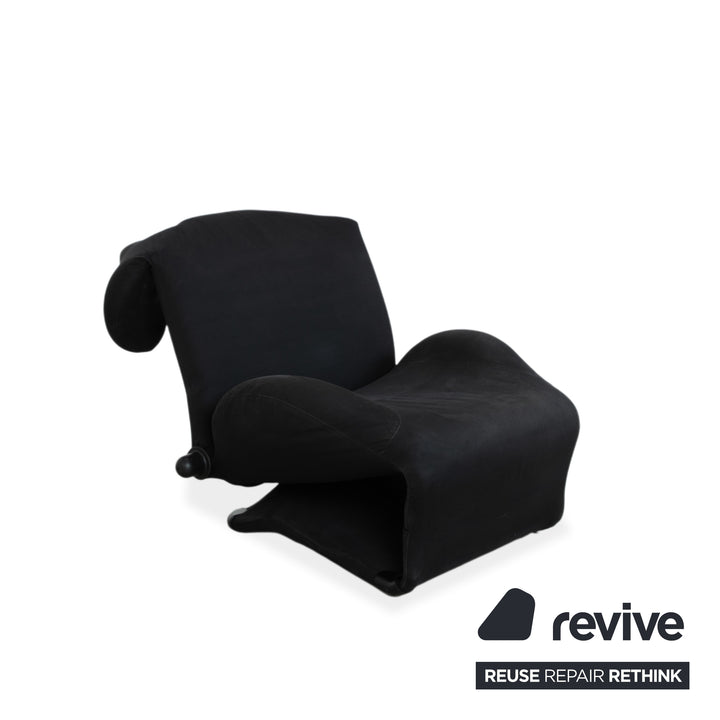 Poltrona Cassina Wink tessuto nero funzione manuale
