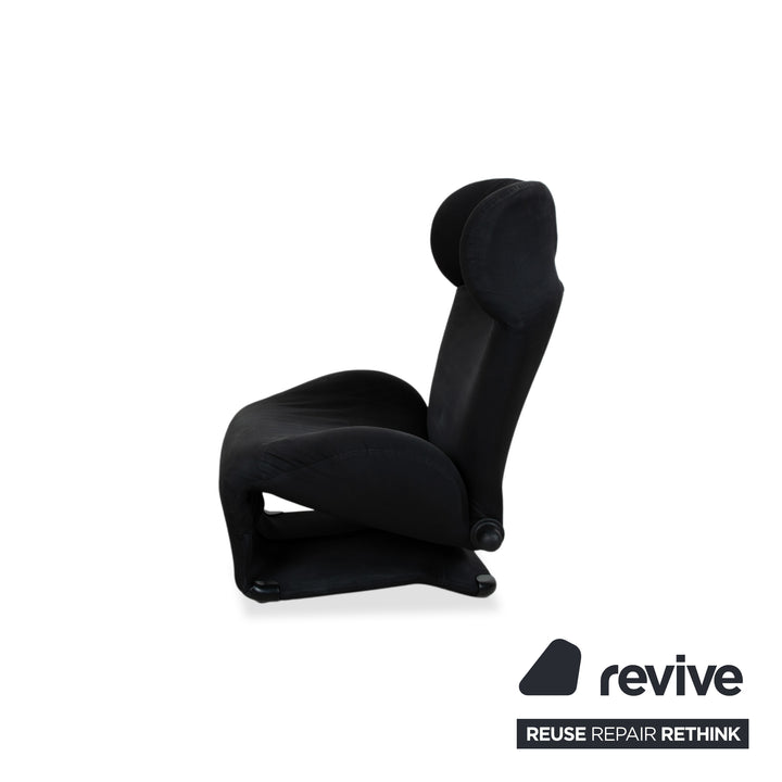 Cassina Wink Sessel Stoff Schwarz Manuelle Funktion