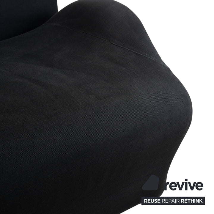Cassina Wink Fauteuil Tissu Noir Fonction manuelle