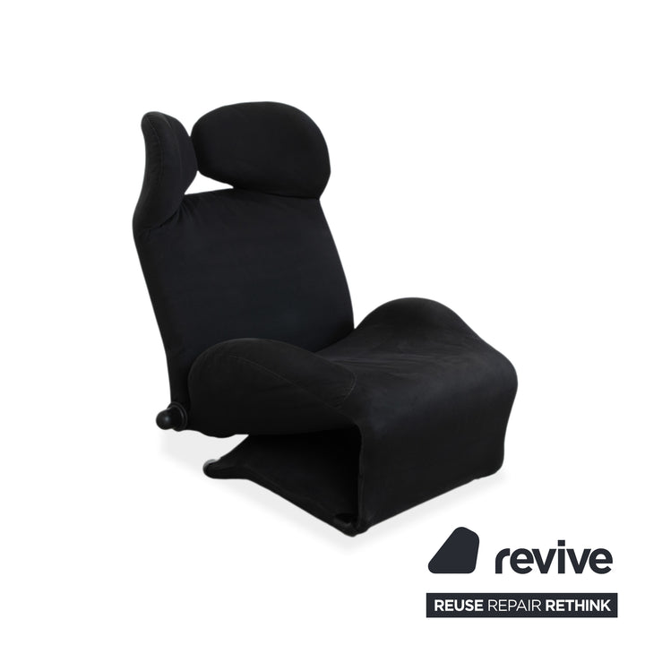 Cassina Wink Sessel Stoff Schwarz Manuelle Funktion