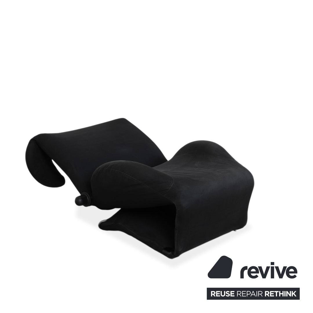 Cassina Wink Sessel Stoff Schwarz Manuelle Funktion