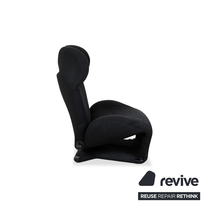 Cassina Wink Sessel Stoff Schwarz Manuelle Funktion