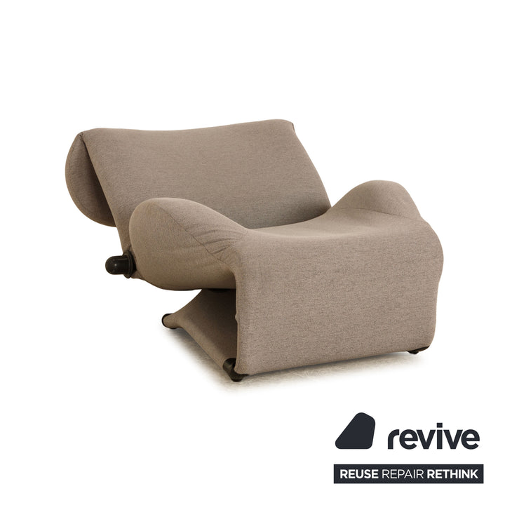 Cassina Wink fabric armchair grey manual function