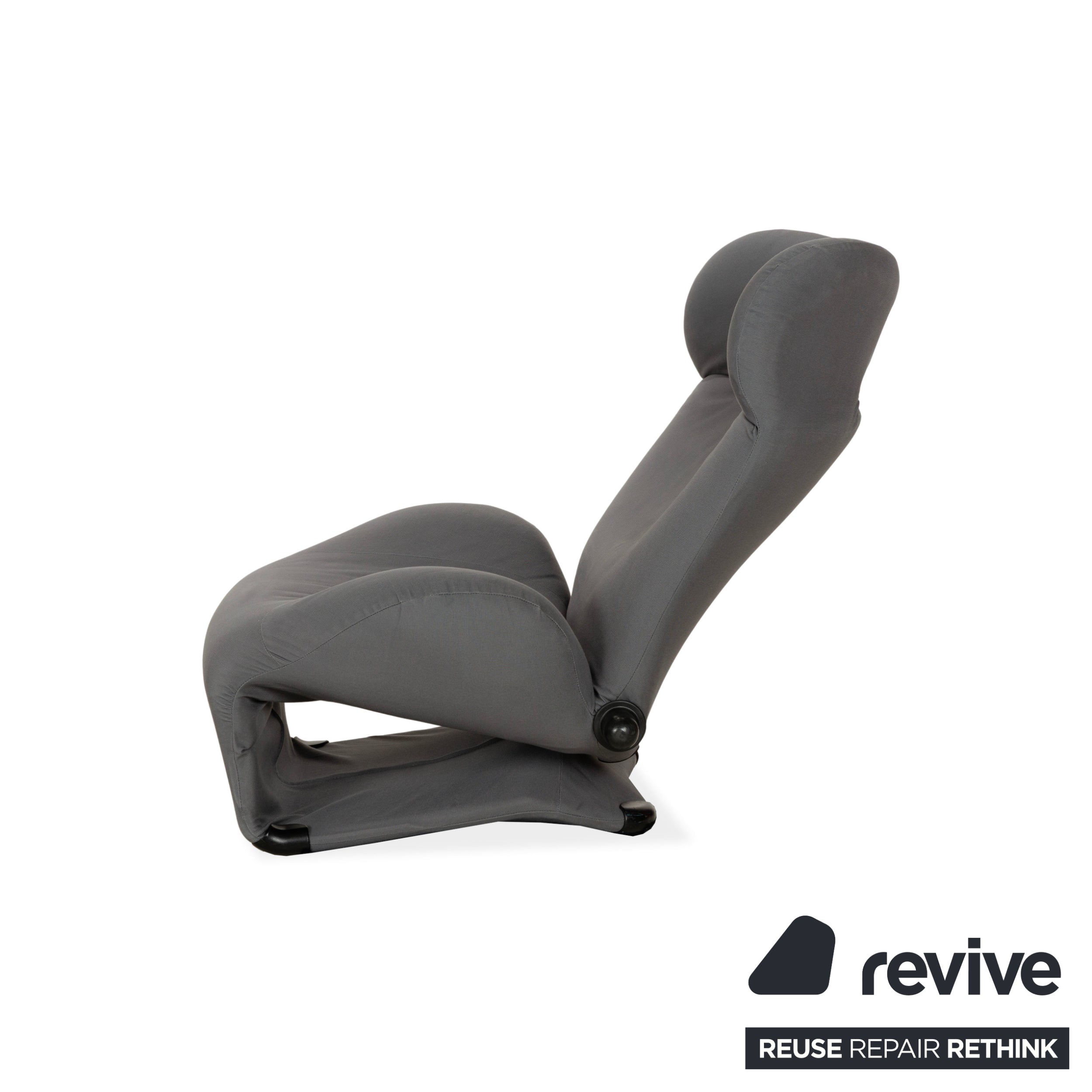 Cassina Wink fabric armchair grey manual function