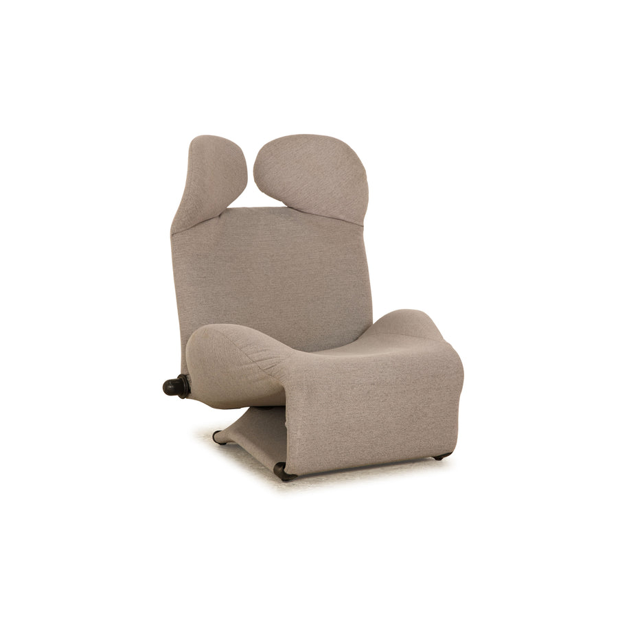 Cassina Wink Stoff Sessel Grau manuelle Funktion