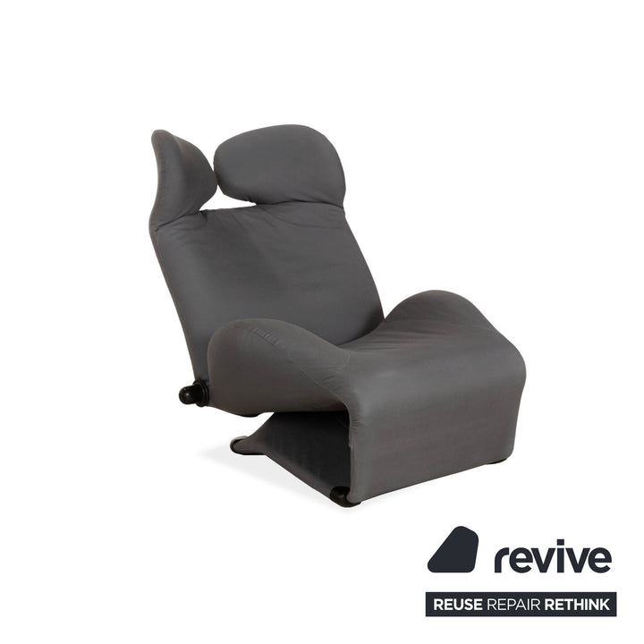 Cassina Wink Stoff Sessel Grau manuelle Funktion