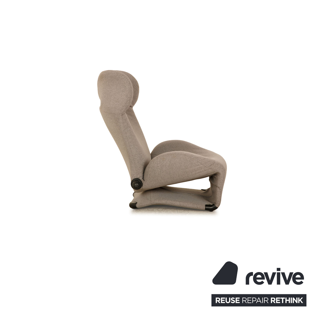 Cassina Wink fabric armchair grey manual function