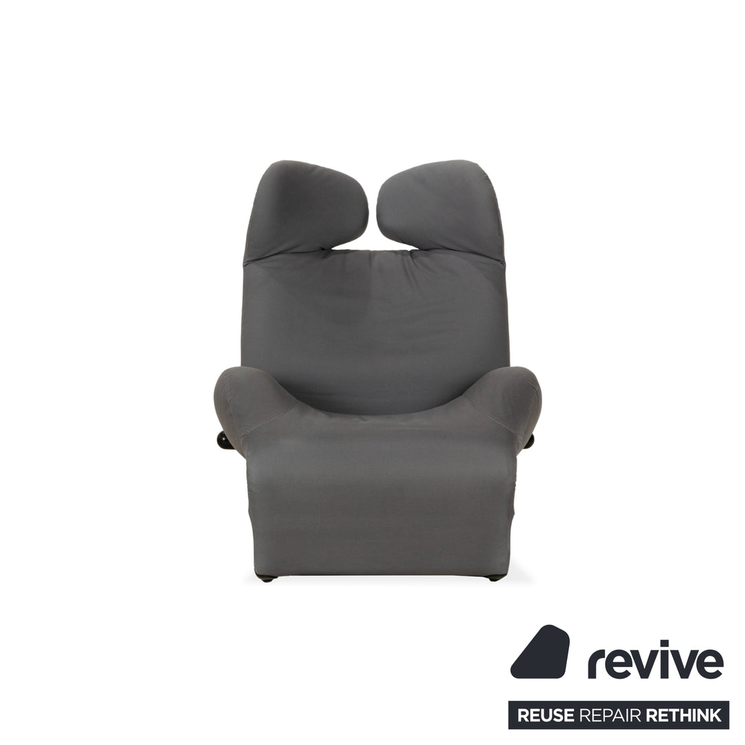 Cassina Wink Stoff Sessel Grau manuelle Funktion