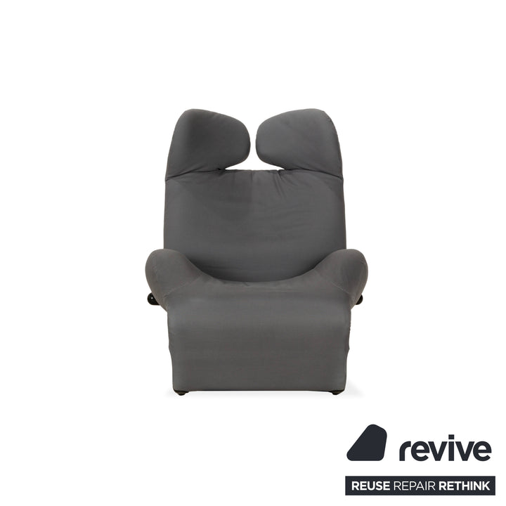 Cassina Wink Stoff Sessel Grau manuelle Funktion