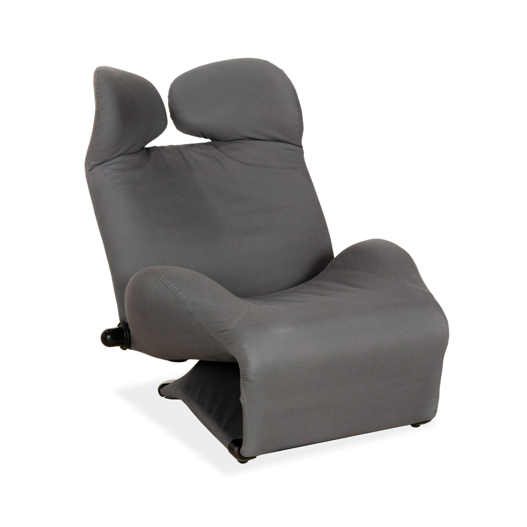 Cassina Wink Stoff Sessel Grau manuelle Funktion