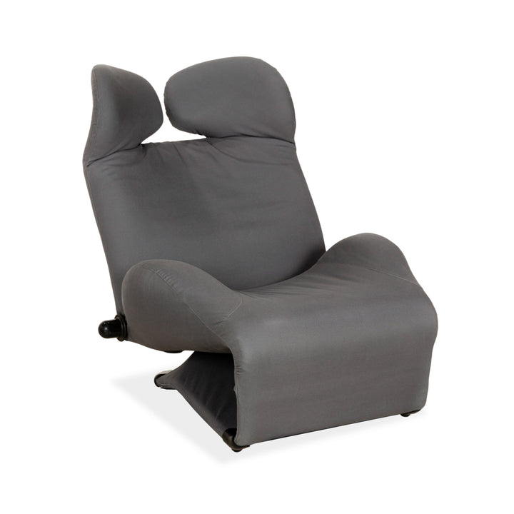 Cassina Wink Stoff Sessel Grau manuelle Funktion