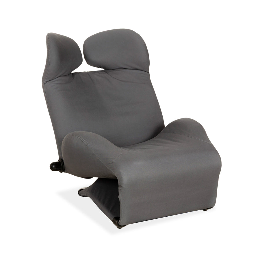 Cassina Wink Stoff Sessel Grau manuelle Funktion