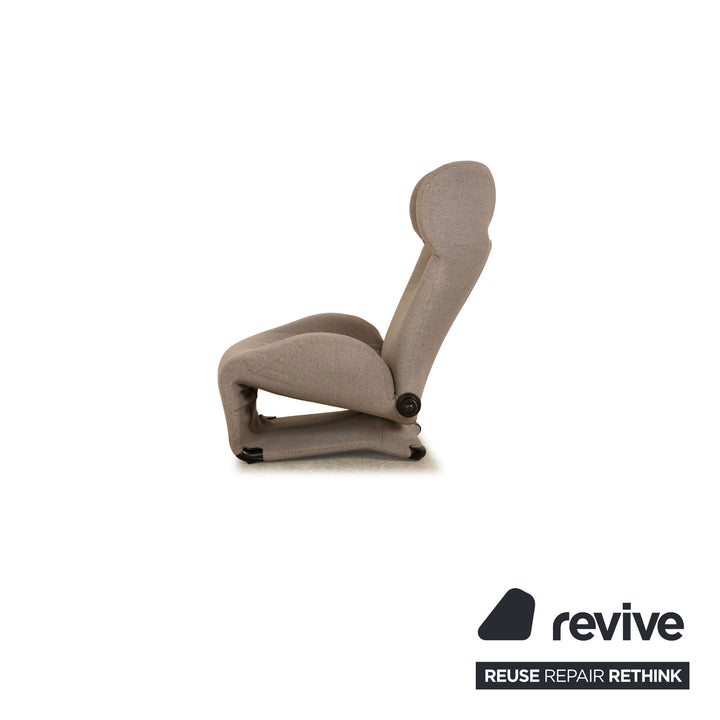 Cassina Wink Stoff Sessel Grau manuelle Funktion