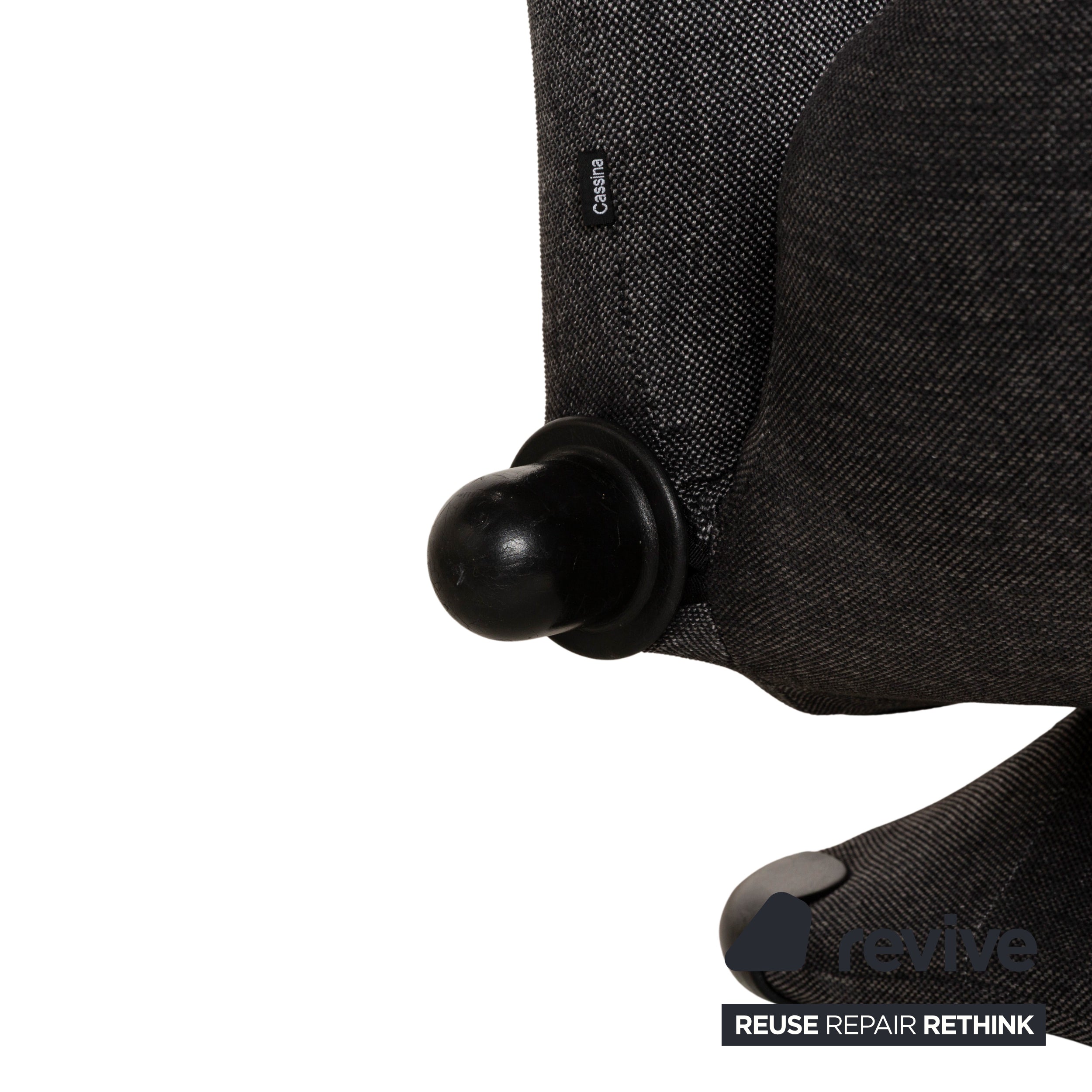 Cassina Wink fabric armchair grey red manual function