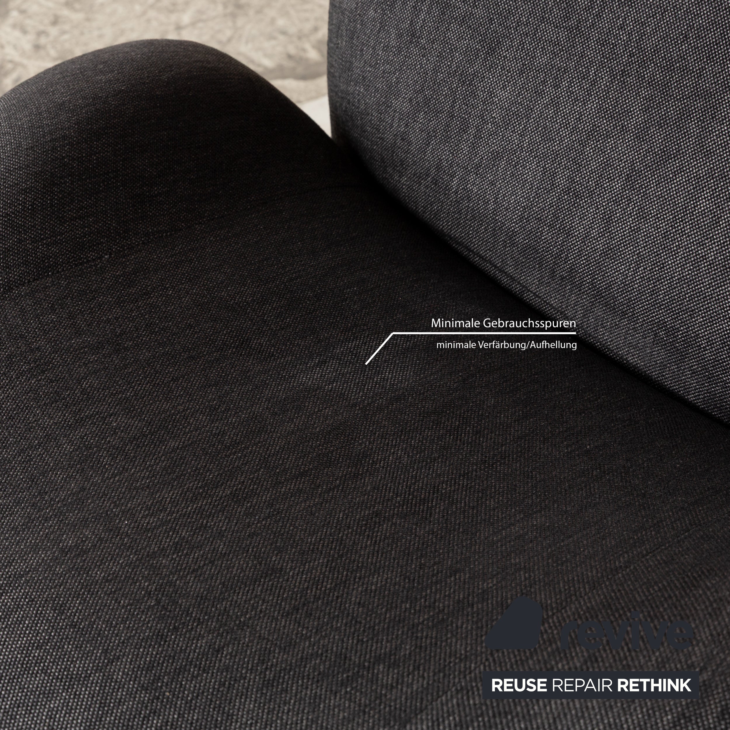 Cassina Wink fabric armchair grey red manual function