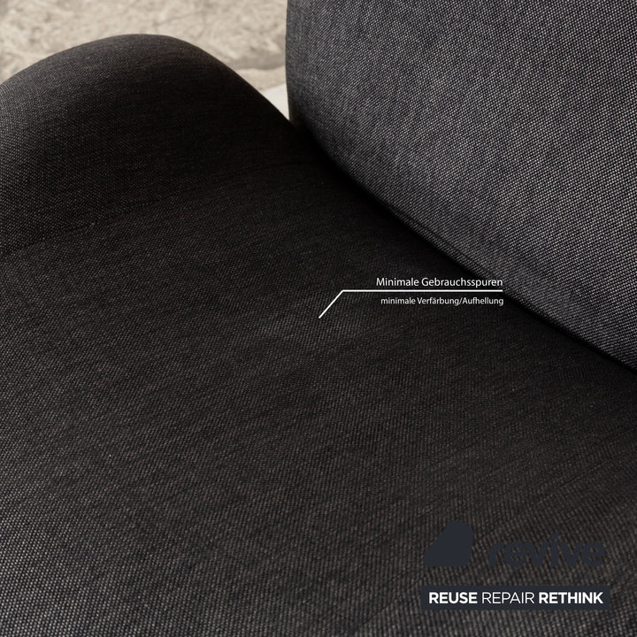 Cassina Wink Stoff Sessel Grau Rot manuelle Funktion