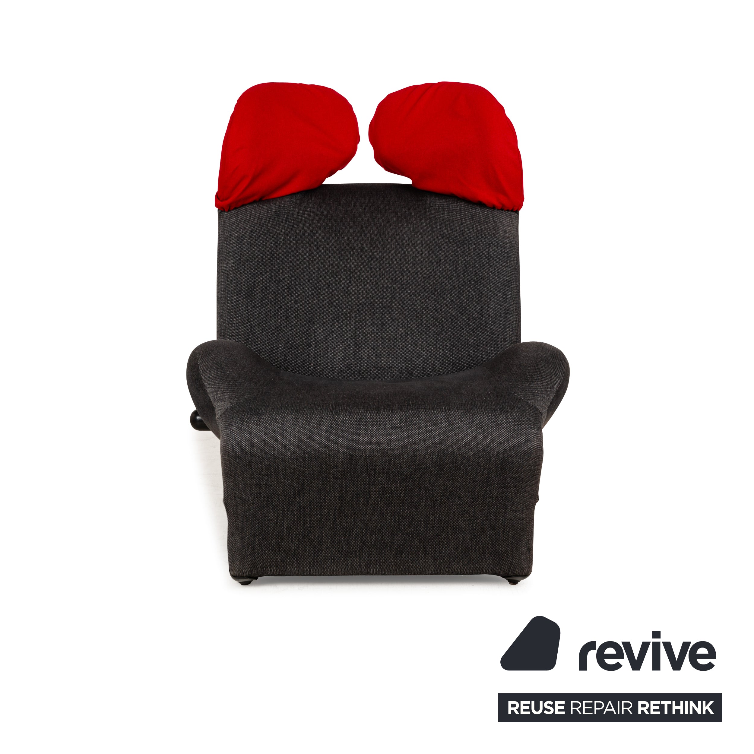 Cassina Wink fabric armchair grey red manual function