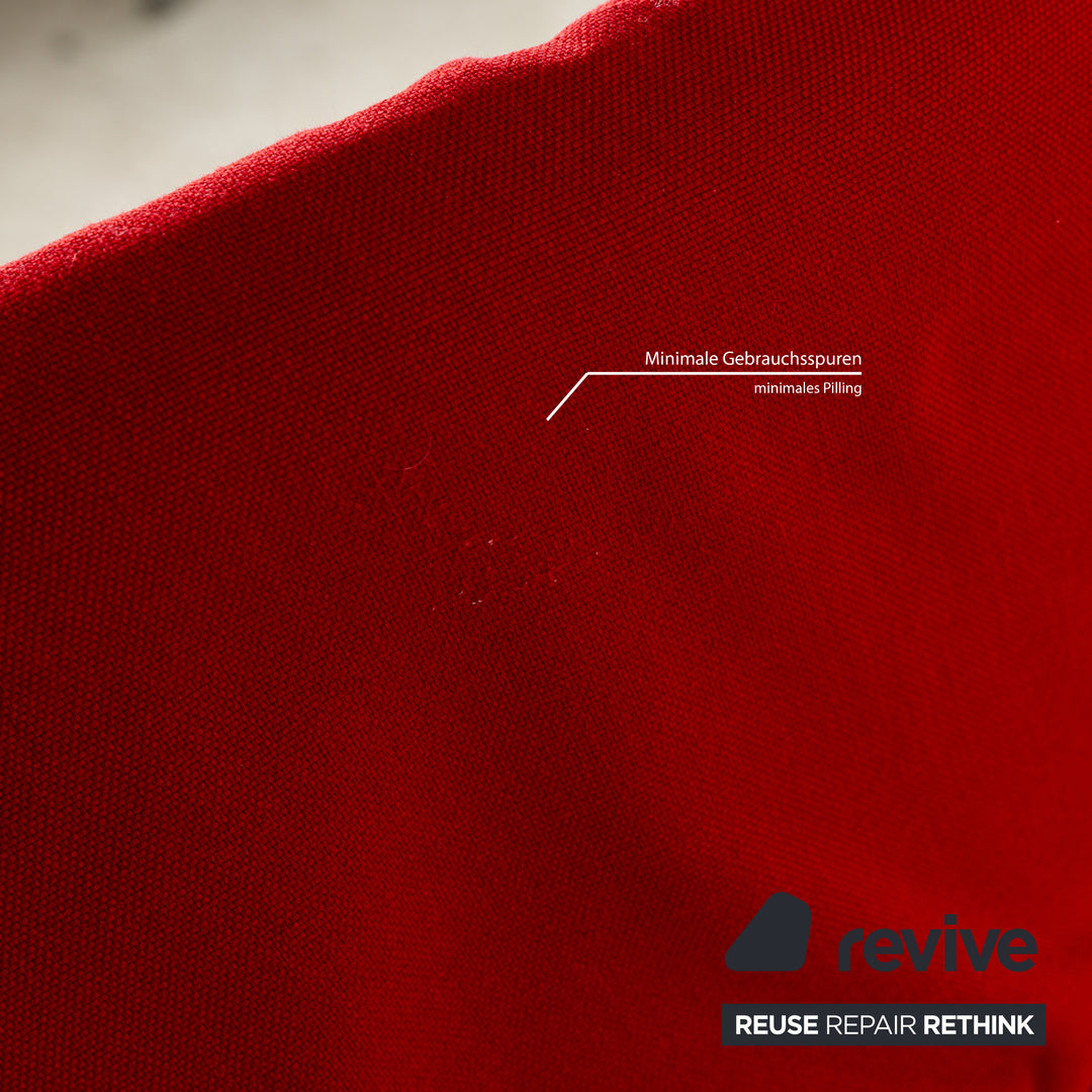 Cassina Wink Stoff Sessel Grau Rot manuelle Funktion