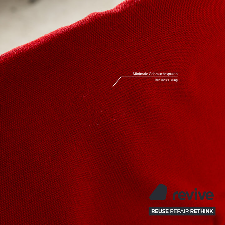 Cassina Wink Stoff Sessel Grau Rot manuelle Funktion