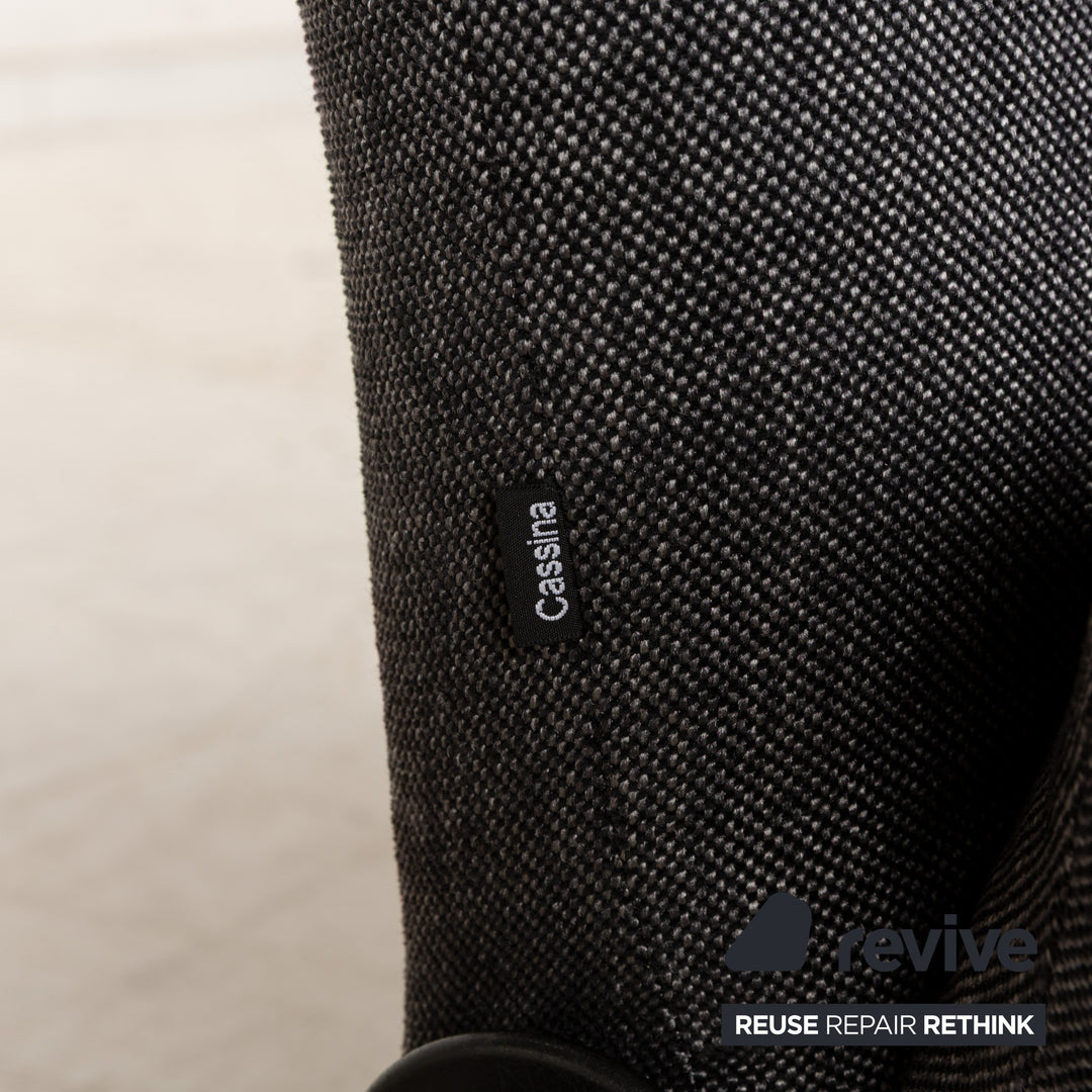 Cassina Wink Stoff Sessel Grau Rot manuelle Funktion