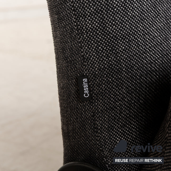 Cassina Wink Stoff Sessel Grau Rot manuelle Funktion