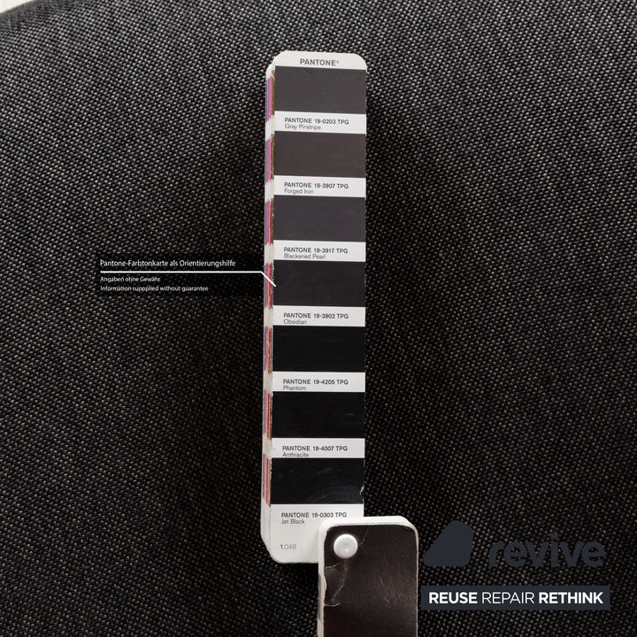 Cassina Wink Stoff Sessel Grau Rot manuelle Funktion