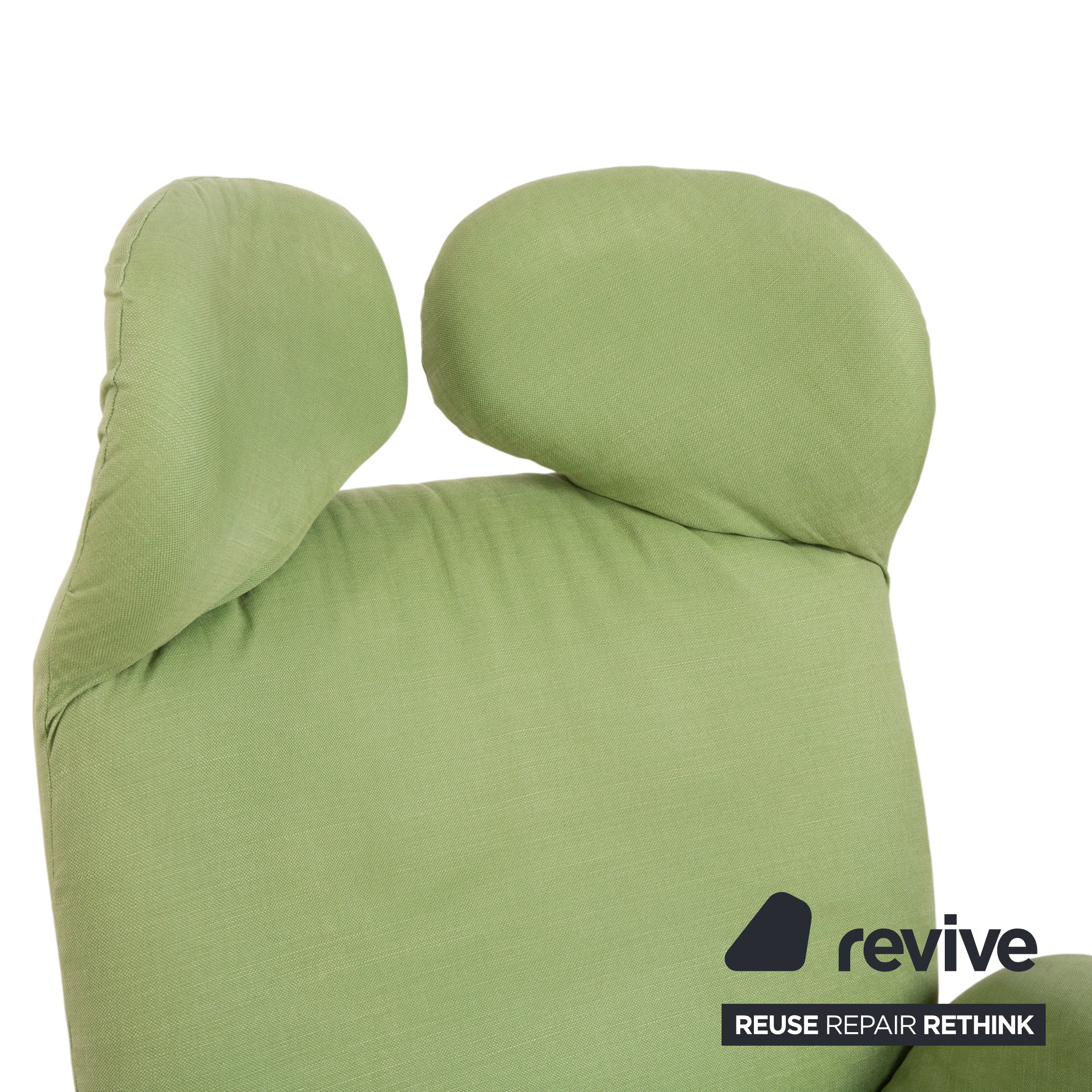 Cassina Wink fabric armchair, green, manual function