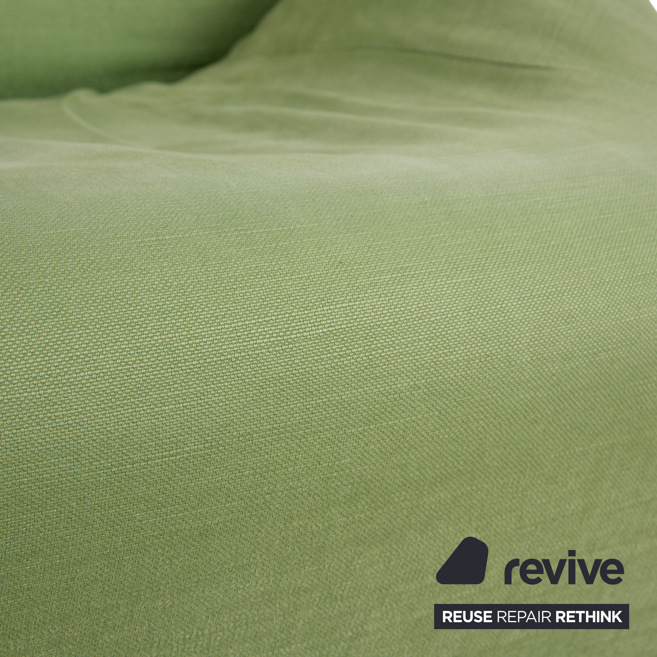 Cassina Wink fabric armchair, green, manual function