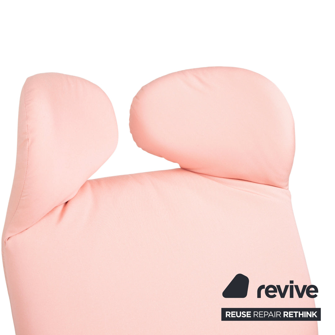 Cassina Wink Stoff Sessel Pink manuelle Funktion Neubezug