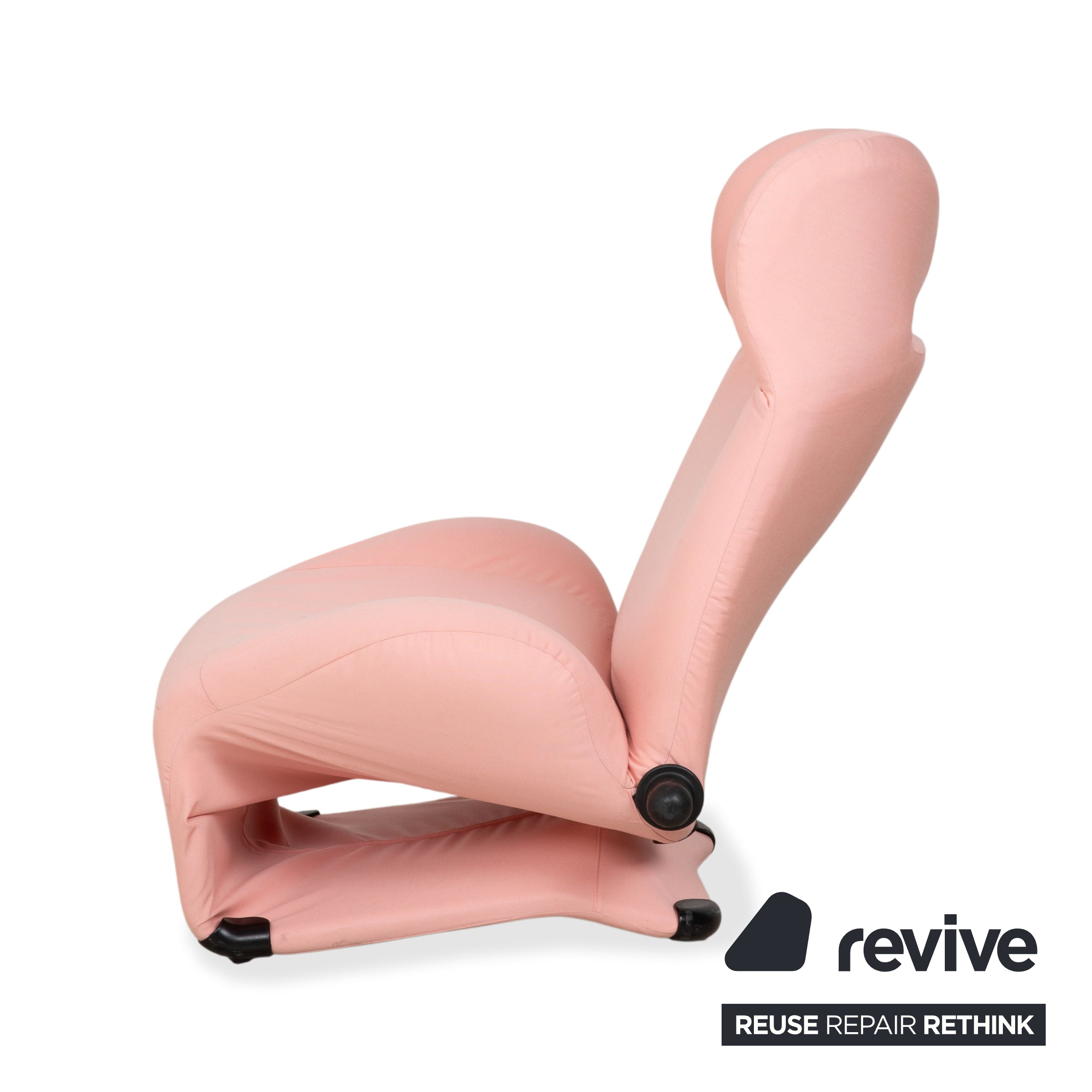 Cassina Wink Stoff Sessel Pink manuelle Funktion Neubezug