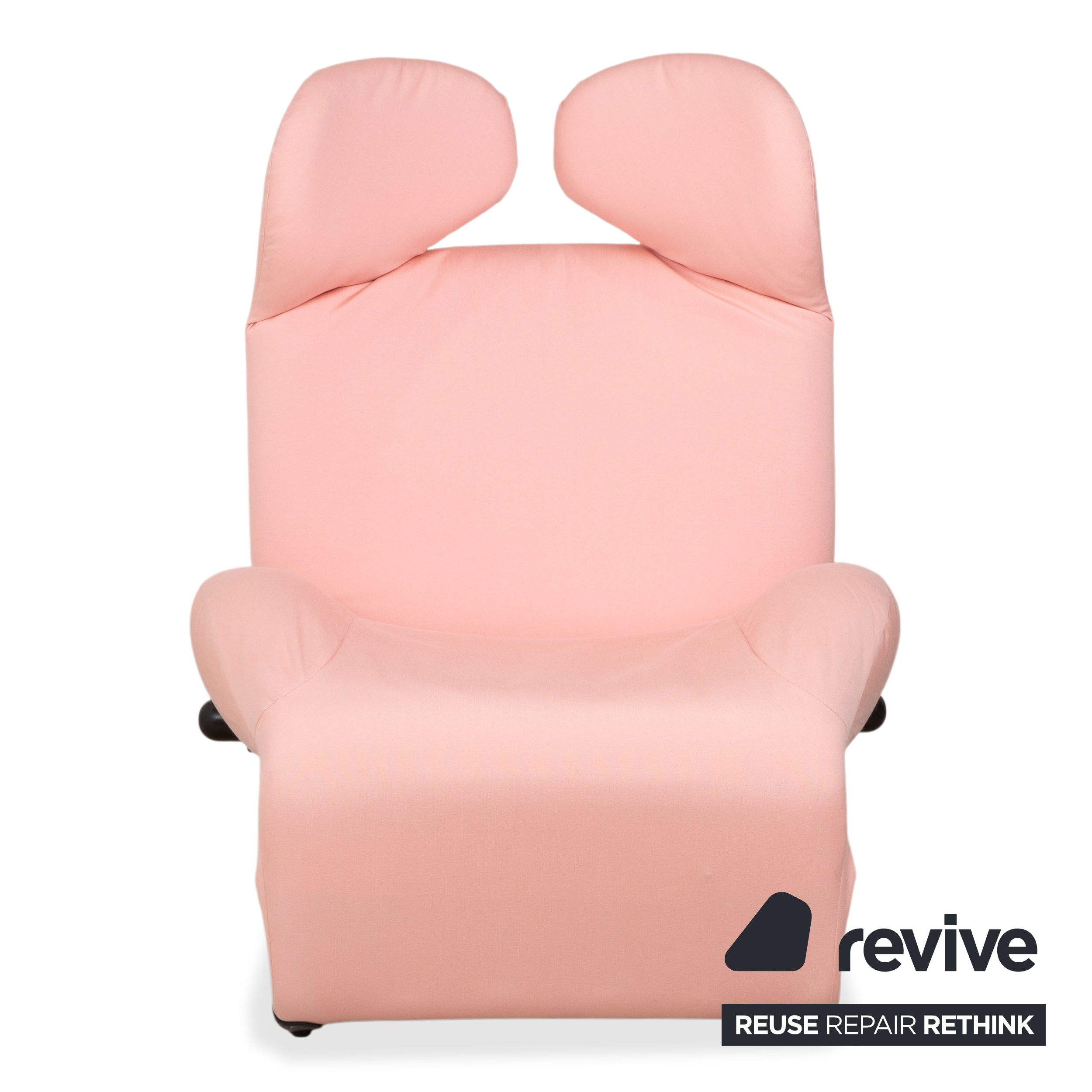 Cassina Wink Stoff Sessel Pink manuelle Funktion Neubezug