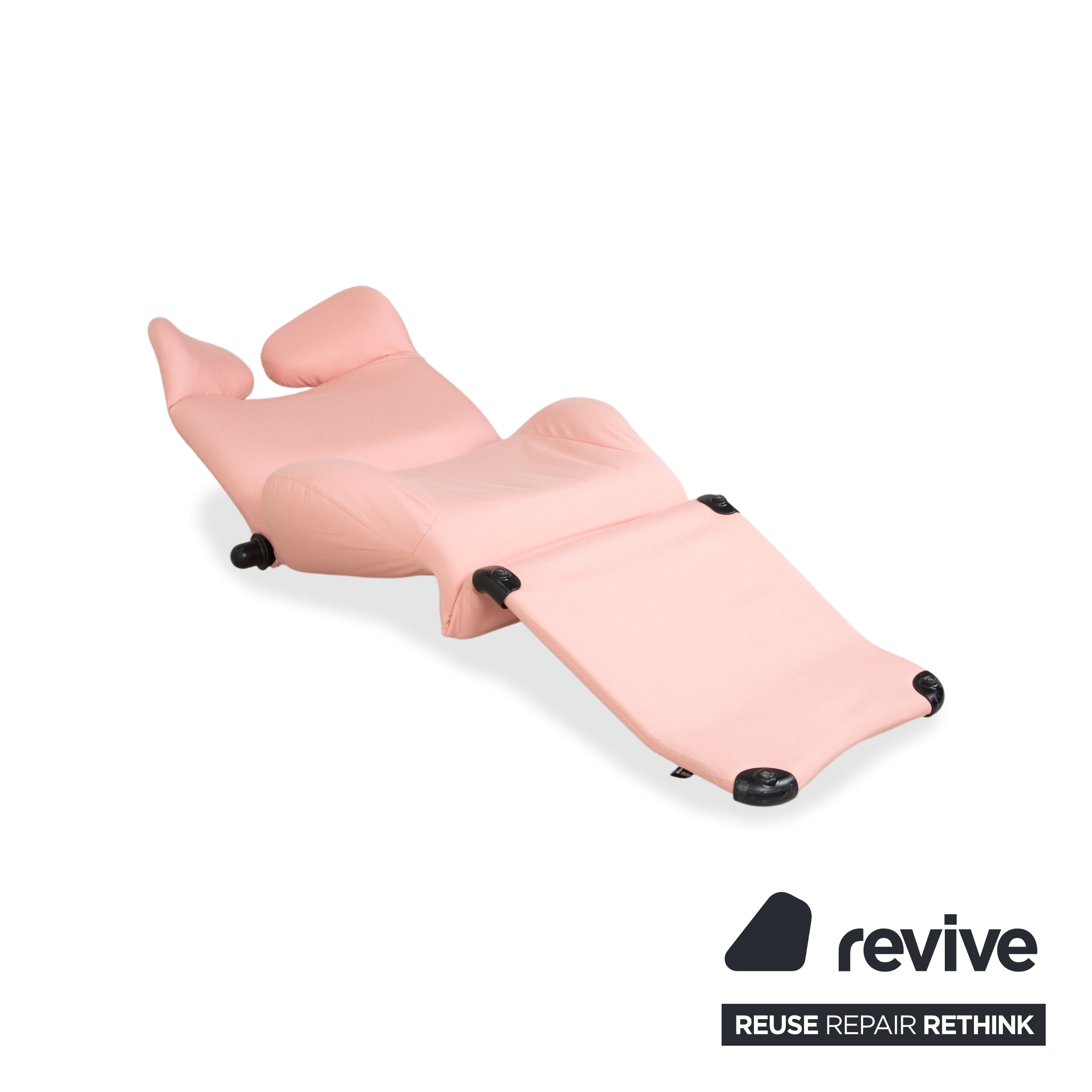 Cassina Wink Stoff Sessel Pink manuelle Funktion Neubezug