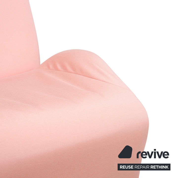 Cassina Wink Stoff Sessel Pink manuelle Funktion Neubezug