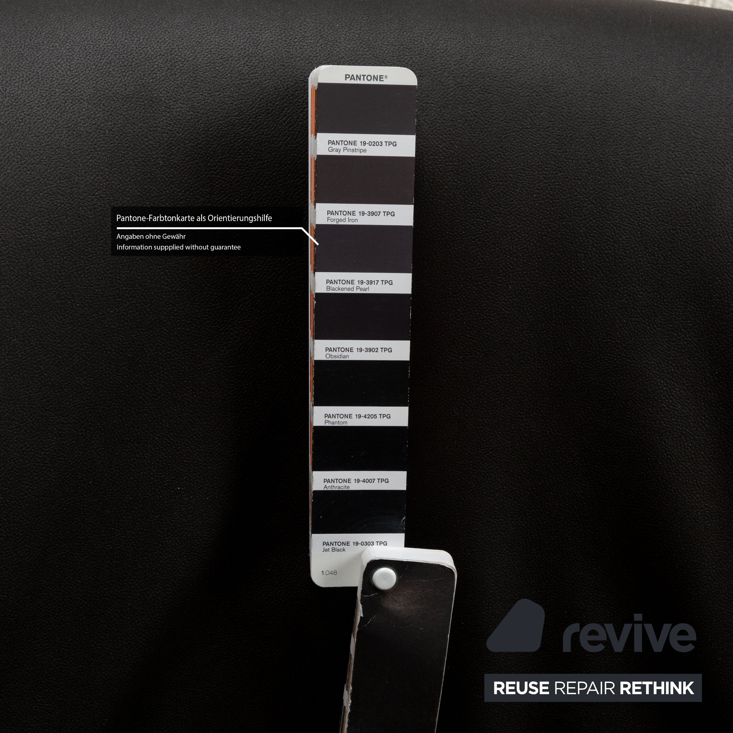 Cassina Wink veganes Leder (GAVIN 117) Sessel Grau Dunkelgrau Schwarz Neubezug