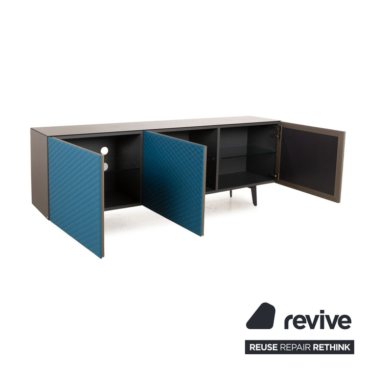 Cattelan Italia absolut wood sideboard blue