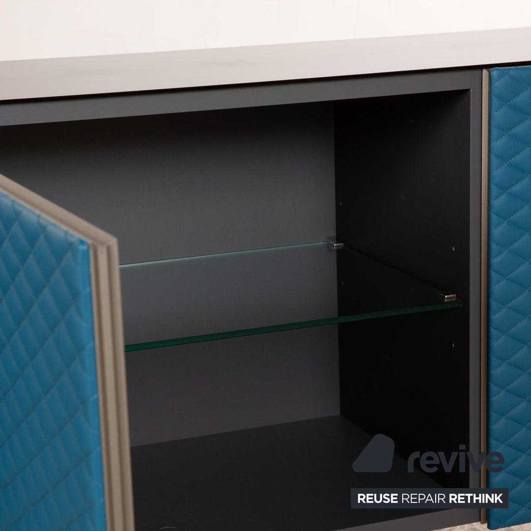 Cattelan Italia absolut wood sideboard blue