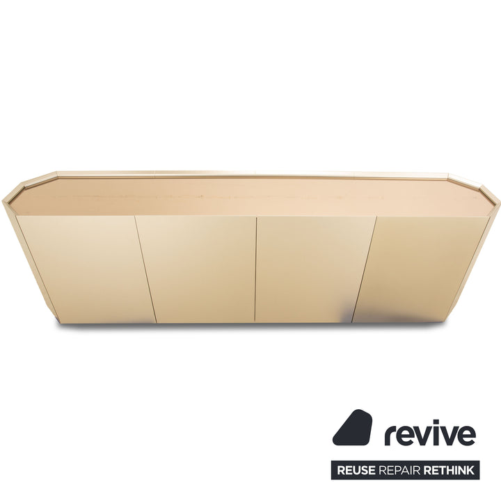 Cattelan Italia Chelsea Wood Sideboard Gold Metallic