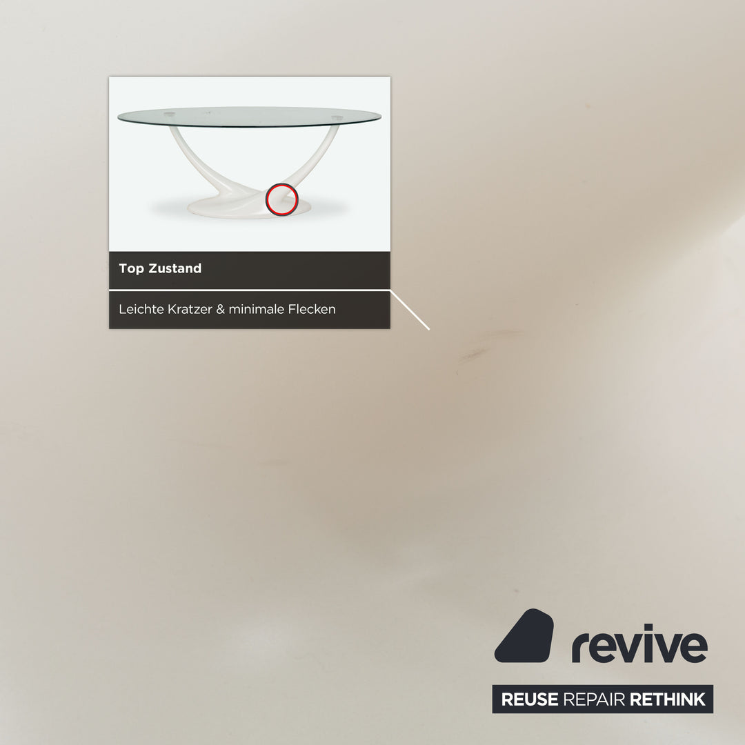 Cattelan Italia Glas Esstisch Weiß