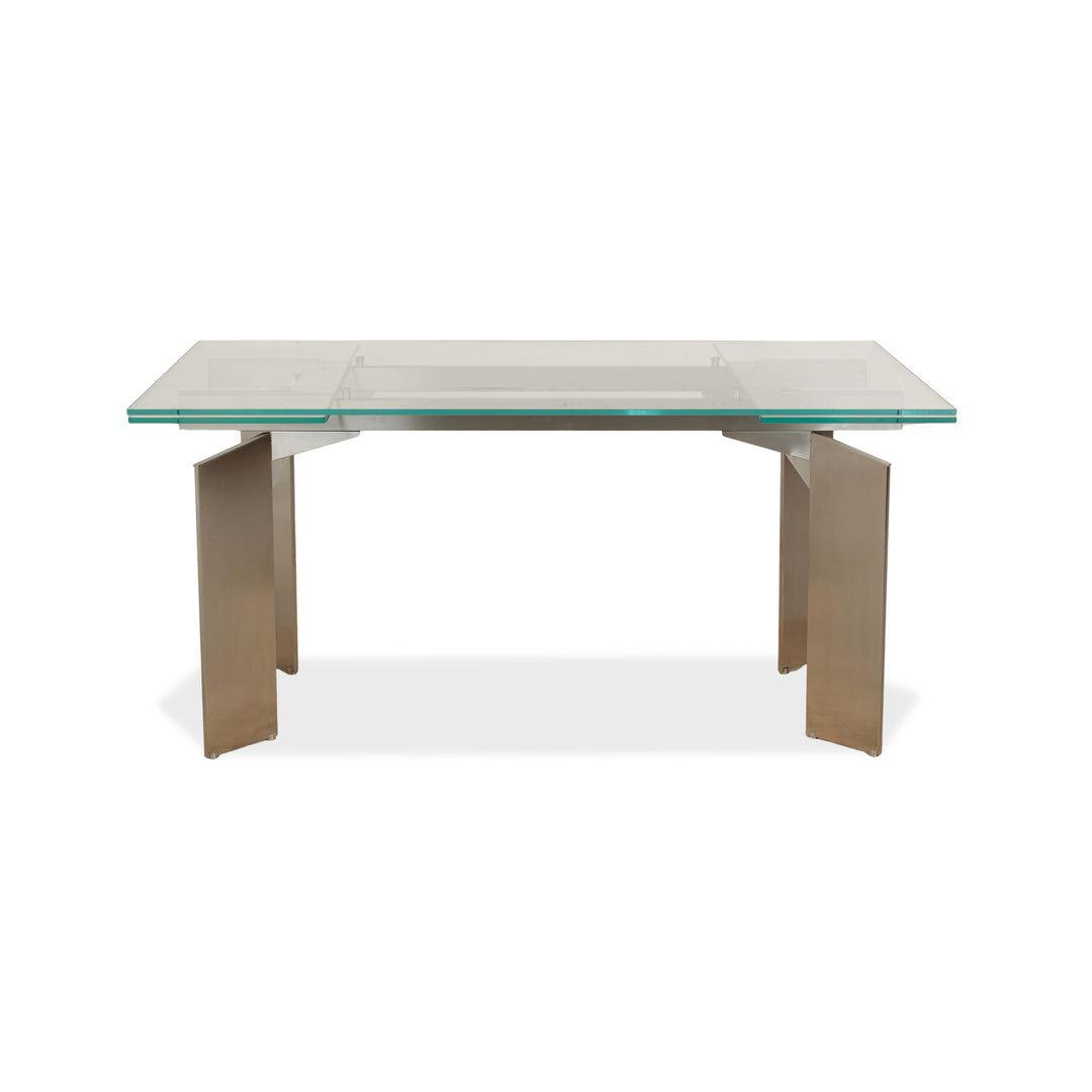 Cattelan Italia Glas Tisch Silber 160-240 x 77 cm