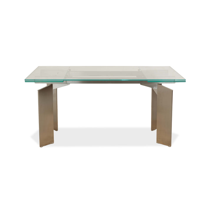 Cattelan Italia Glas Tisch Silber 160-240 x 77 cm
