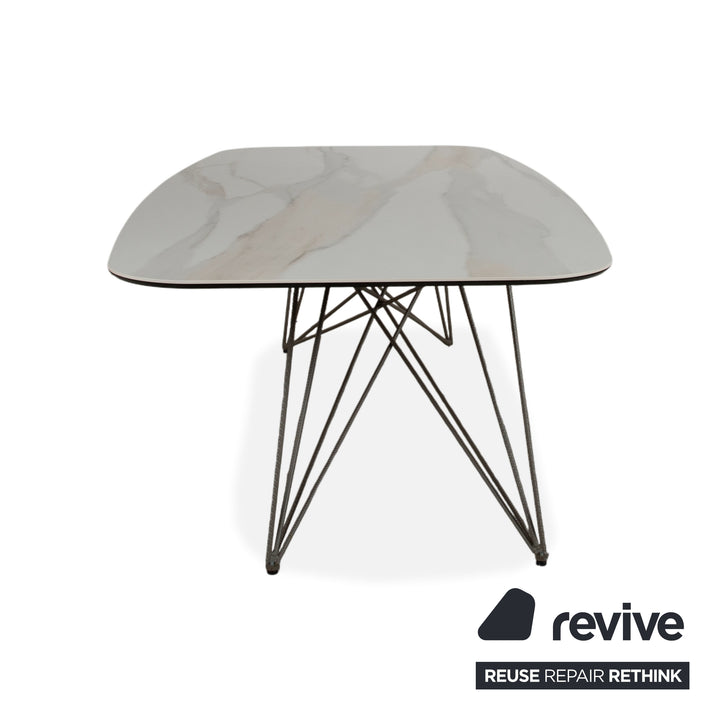Cattelan Italia Gordon Keramik Stein Marmor Esstisch Creme Esszimmer