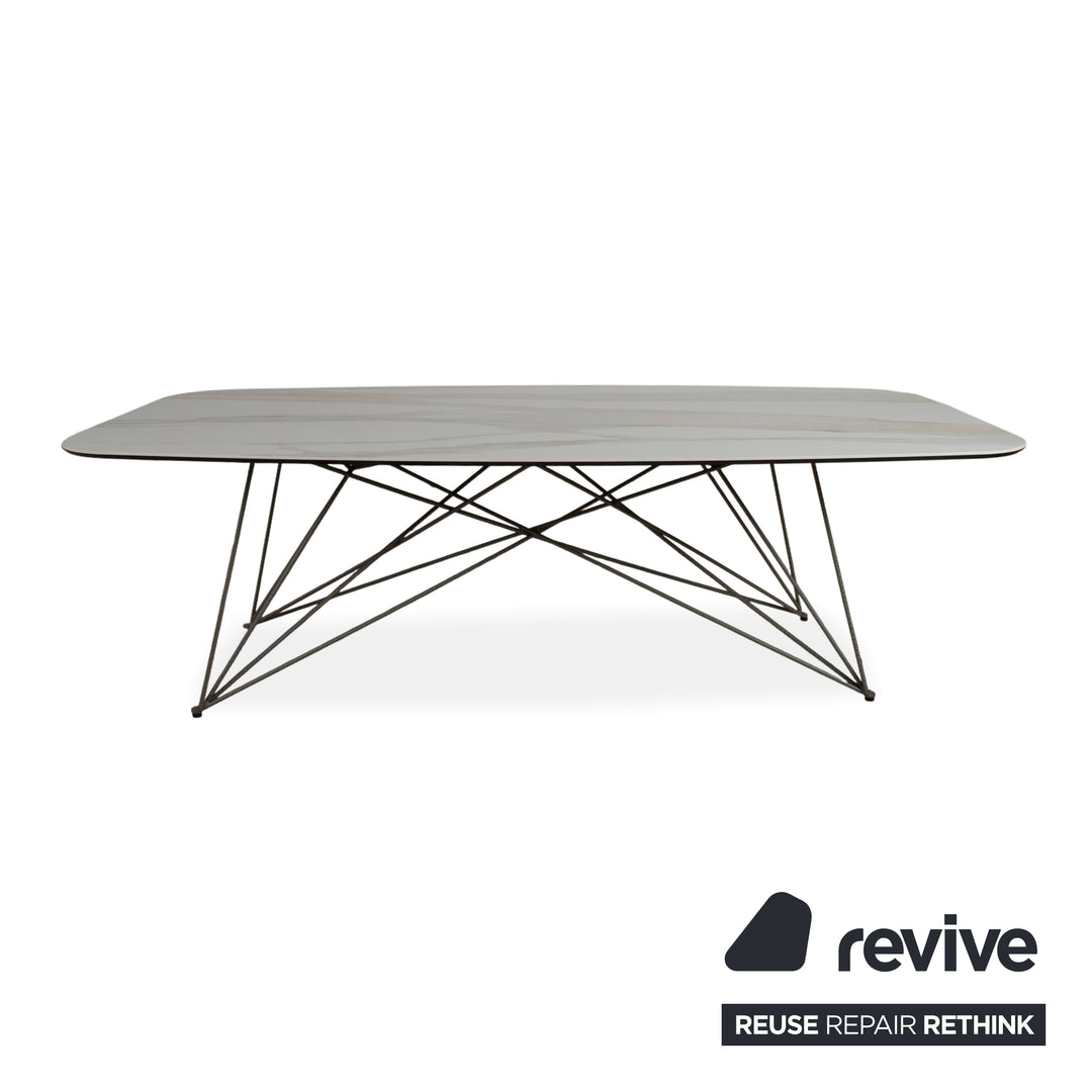 Cattelan Italia Gordon Keramik Stein Marmor Esstisch Creme Esszimmer