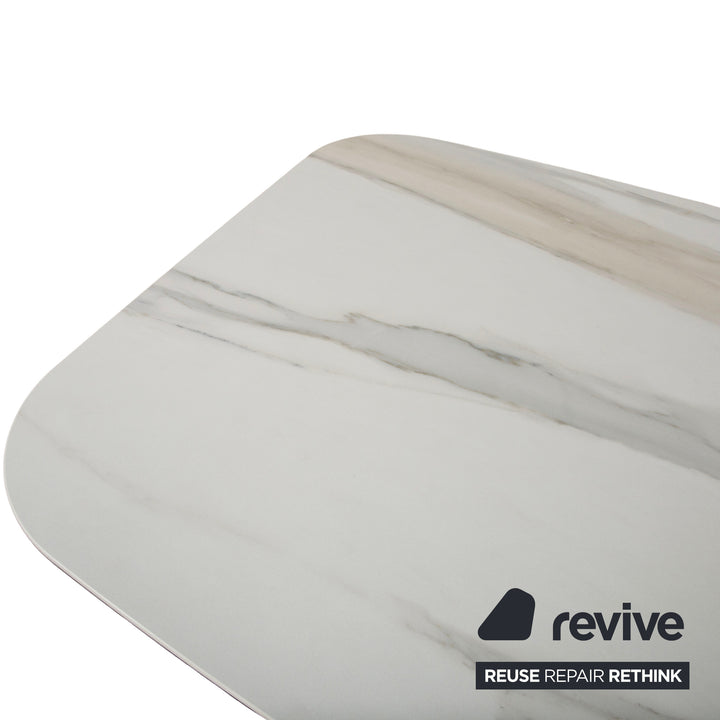 Cattelan Italia Gordon Keramik Stein Marmor Esstisch Creme Esszimmer