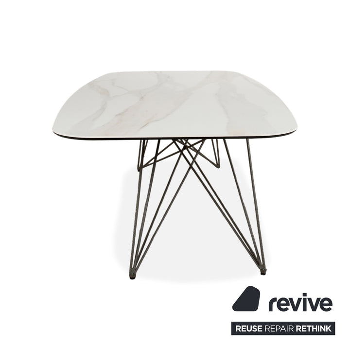 Cattelan Italia Gordon Keramik Stein Marmor Esstisch Creme Esszimmer