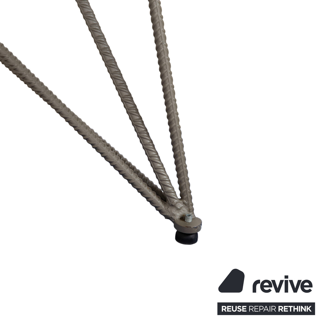 Cattelan Italia Gordon Table de salle à manger en pierre naturelle crème Métal