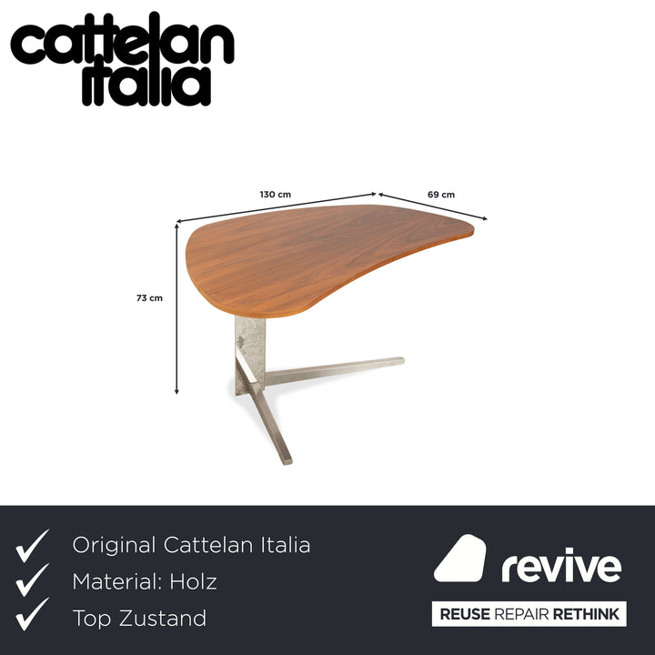 Cattelan Italia ISLAND Wooden Desk Brown Home Office