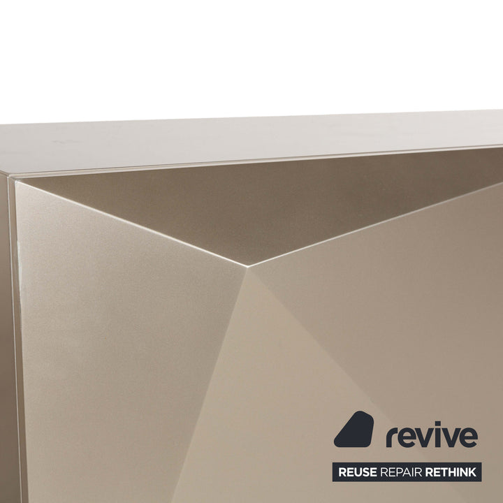 Cattelan Italia Kayak Holz Sideboard Silber 220 x 50 cm