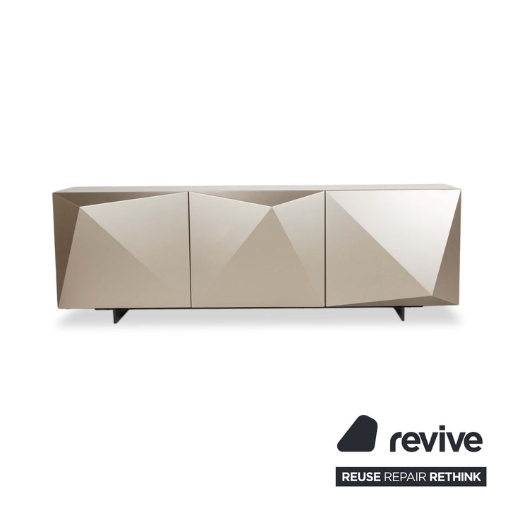 Cattelan Italia Kayak Holz Sideboard Silber 220 x 50 cm