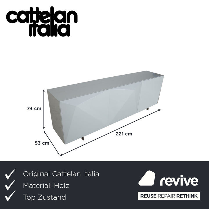 Cattelan Italia Kayak Holz Sideboard Weiß